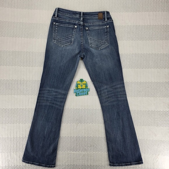 BKE Stella Bootcut Jeans Womens 29 Blue Denim Mid Rise Stretch - Picture 10 of 12